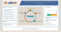 Desktop Screenshot of damak.jakoa.gov.my